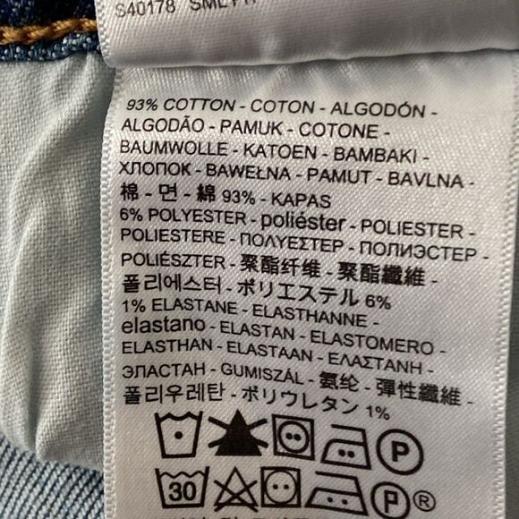 Levi's NWT Wedgie Skinny High Rise Raw Hem Denim Jeans 28 - Picture 10 of 12